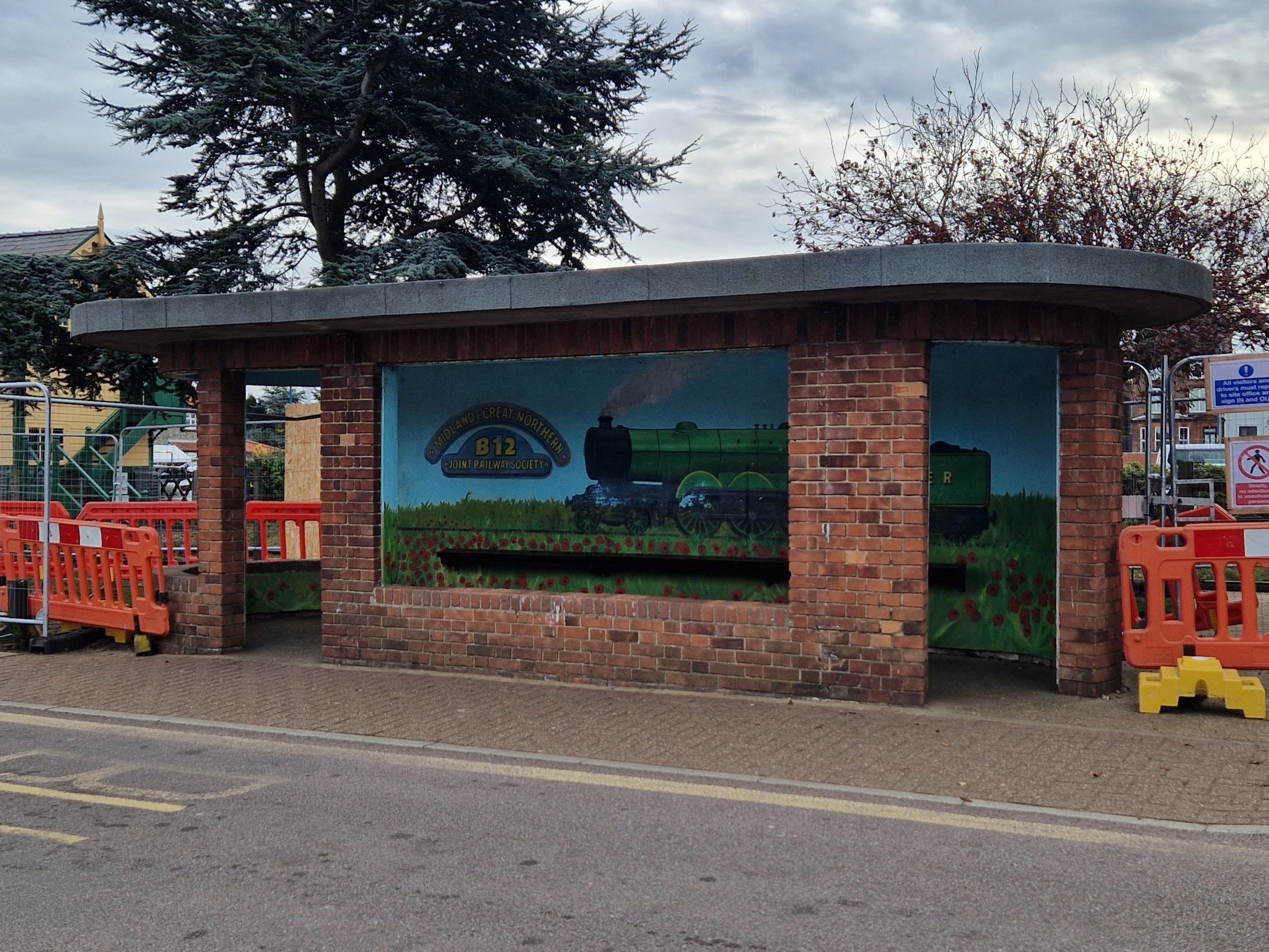 Campaigners in Sheringham camp out in a 1950s bus shelter